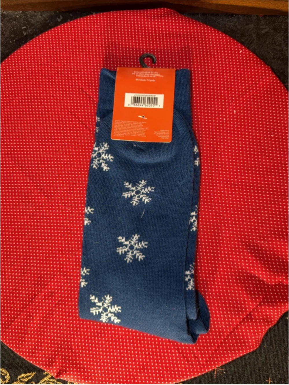 'Happy Stinkin Holiday' Christmas Ren & Stimpy Nickelodeon Crew Socks - One Pair